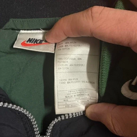 Nike green windbreaker size XL great nike pieces - Picture 2 of 6